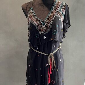 Free People Asymmetrical Boho Dress Large